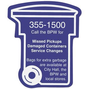 Trash / Recycling Bin Shaped Magnet