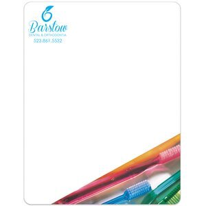 Toothbrushes Memo Board w/ Magnet, 8-1/2" x 11"