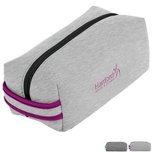 Doppelganger Heathered Jersey Knit Neoprene Dopp Bag