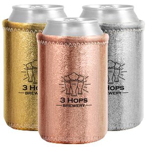 Liam Shiny Metallic Neoprene Can Insulator