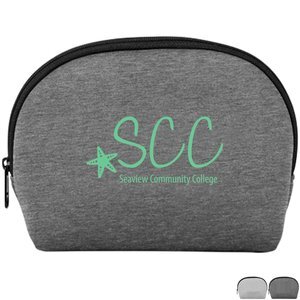 Cosmo Cutie Heathered Jersey Knit Neoprene Cosmetic Bag