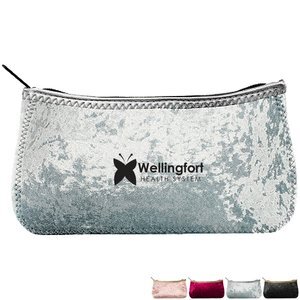 Canoe Large Velvet Neoprene Zippered Pouch