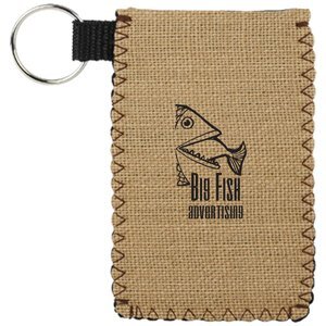 Burlap Neoprene Card Guardian Holder