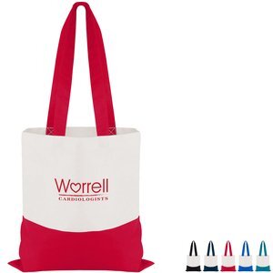 Cotton Color Accent Flat Tote