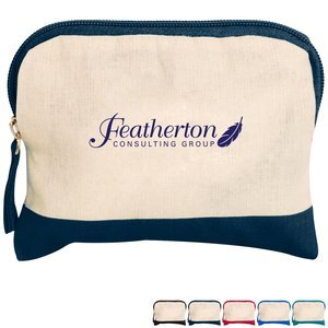 Cotton Color Accent Accessory Bag