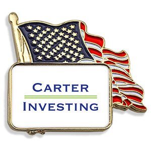 U.S. Flag Lapel Pin, Square