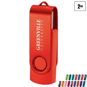 Rotate Two Tone USB Flash Drive, 2GB