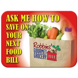 Rectangular Round Corner Magnet, 2" x 2-11/16"