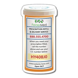 Pill Bottle Shape Magnet