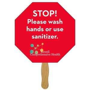 Stop Sign Hand Fan