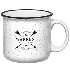 Campfire Speckled Ceramic Mug, 15oz. - White