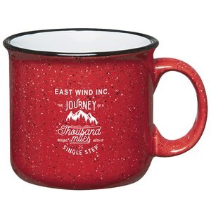 Campfire Speckled Ceramic Mug, 15oz. - Red
