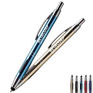 Vienna™ Retractable Ballpoint Metal Pen & Stylus