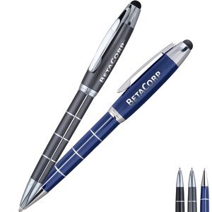 Damali Ballpoint Twist Action Metal Pen & Stylus