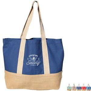 County Line Cotton & Jute Tote