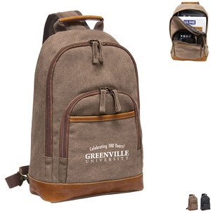 Slim Sling Stonewashed Canvas Backpack