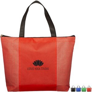 Tonal Non-Woven Zipper Top Tradeshow Tote