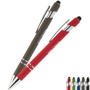 Granda Velvet-Touch Retractable Ballpoint Pen w/ Stylus