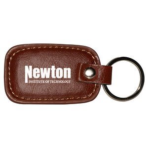 Leather Rectangle Keychain