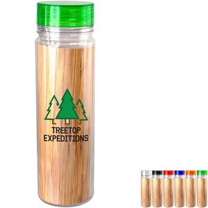 Clear View Insulated Bottle w/ Flat Top Lid, 18oz.