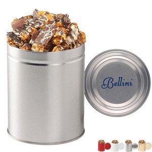 Gourmet Chocolate Pretzel & Potato Chip Popcorn Tin, Quart