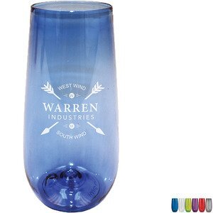 Shatterproof Plastic Stemless Champagne Flute, 10oz.