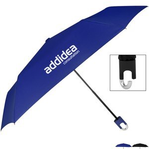 Clipper Compact Manual Open Telescopic Umbrella, 38" Arc
