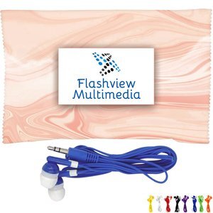 Rose Wrapped Up Ear Bud Set, Rose Design