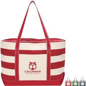 Cotton Canvas Nautical Tote Bag