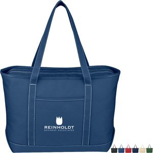 Large Cotton Canvas Yacht Tote Bag