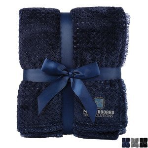 Interwoven Colored Flannel Blanket, 50" x 60"