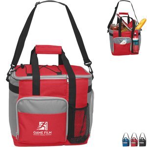 Large 24-Can Polyester Cooler Tote Bag
