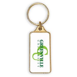 Rectangular Metal Key Chain