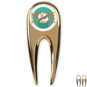 Smooth Metal Golf Divot Tool