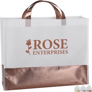 Flair Metallic Accent Non-Woven Tote Bag