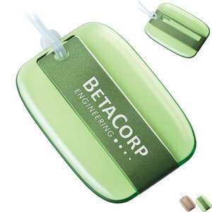 Acrylic & Stainless Steel Luggage Tag