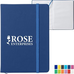 Strap Closure Lined Journal Notebook, 5" x 7"