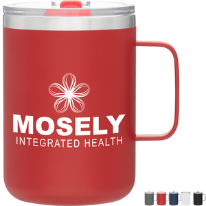 Camper Double Wall Stainless Steel Thermal Mug w/ Lid, 16.9oz.