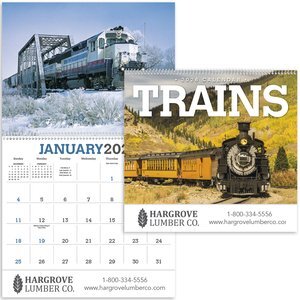 Trains Wall Calendar