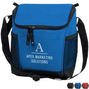 Designer 8 Can Polyester Cooler Bag