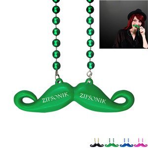 Mustache Beaded Necklace