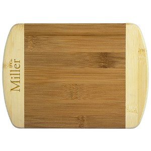 Two Tone Bamboo Bar Board, 8"