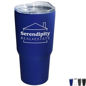 Soft Touch Double Wall Stainless Steel Halcyon® Tumbler, 20oz.