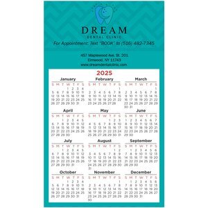 Square Corner Calendar Magnet 3-1/2" x 6"