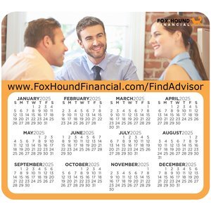 Round Corner Calendar Magnet, 3-1/2" x 3-7/8"