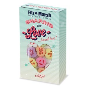 Conversation Hearts Window Box, Custom Message