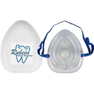 CPR Compact Mask w/ O2 Inlet & Case