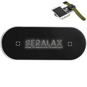 Light-Up-Your-Logo Duo Wireless Charging Pads