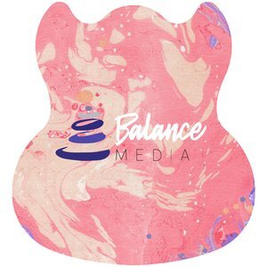 Electric Guitar Pulpboard Coaster w/ Full Color Imprint, 80 pt.