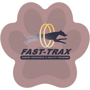 Paw Print Pulpboard Coaster w/ Full Color Imprint, 80 pt.